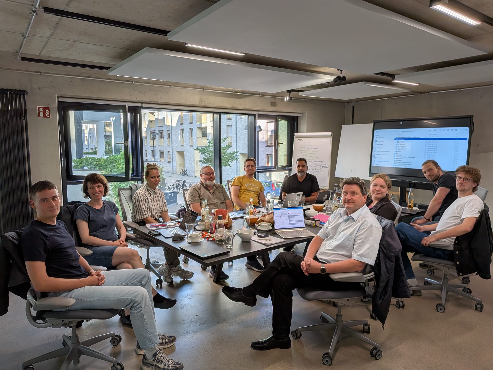 Das Projektteam von MediMentor-AI beim Verbundtreffen in Köln